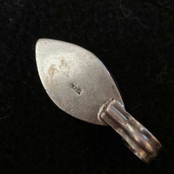 Navajo Chunky Turquoise Pendant - Picture 5 of 7